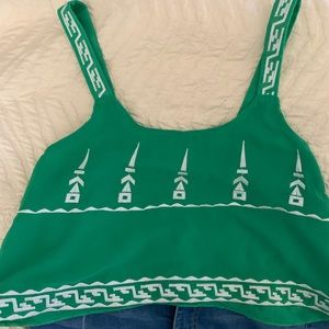 🎉SALE🎉Women’s MODGE green crop top Small